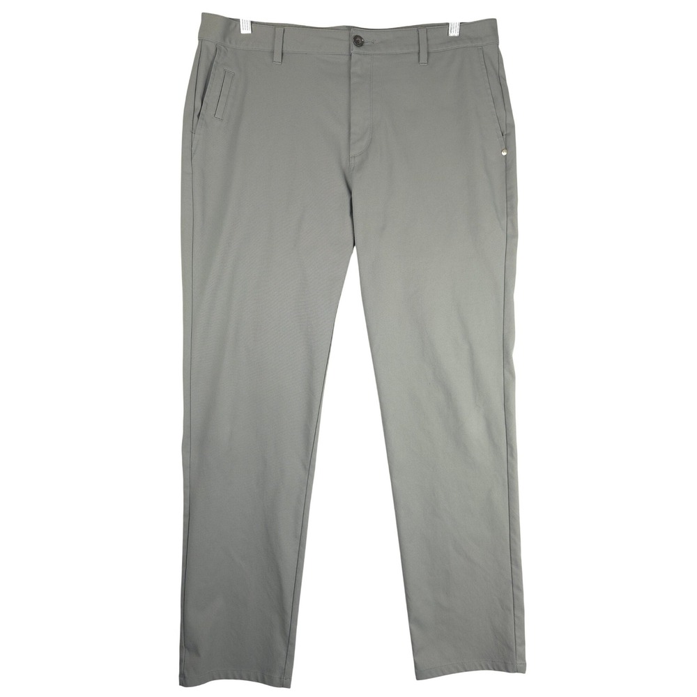 Vuori Cascade Tech Pant Mens Grey Technical Chino Stretch V427 36 (Fits 37x30)‎